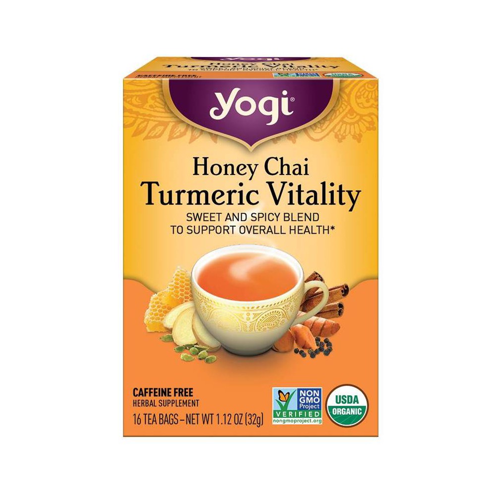 Yogi Organic Honey Chai Turmeric 16 Bag