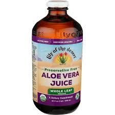 Lily Of The Desert Aloe Vera Juice, Preservative Free Whole Leaf 32 Oz