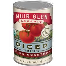 Muir Glen Organic, Fire Roasted Diced Tomatoes, 14.5 Oz