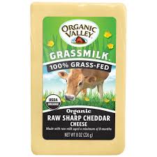 Organic Valley, Organic Raw Sharp Cheese 8 Oz