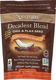 Spectrum Essentials Chia & Flax Seed, With Coconut & Cocoa, 12 OZ