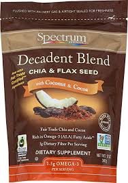 Spectrum Essentials Chia & Flax Seed, With Coconut & Cocoa, 12 OZ