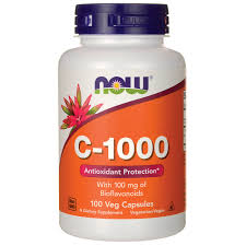Now Vitamin C-1000 With Bioflavonoids 100 Capsules