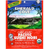 Emerald Cove Sushi,Og2,Nori  95% Organic 10 Sht
