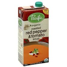 Pacific Foods Organic Creamy Roasted Red Pepper & Tomato Soup 32 Oz