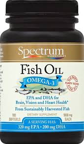 Spectrum Essentials Fish Oil, Omega 3 100 Capsules