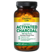 Country Life, Activated Charcoal, 40 Capsules