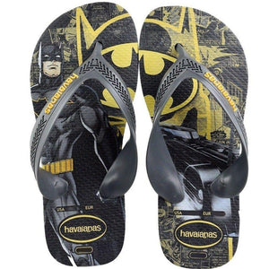 Havainas Kids Flip Flop Sandals ~ Gray Batman {Hav24}