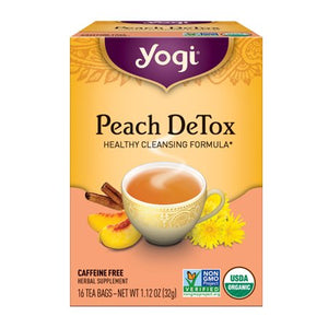Yogi Organic Peach Detox Tea 16 Bag