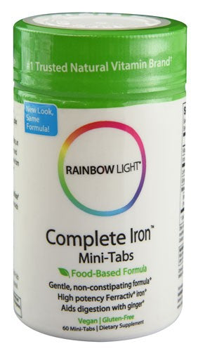 Rainbow Light Complete Iron Mini Tabs 60 Tablets