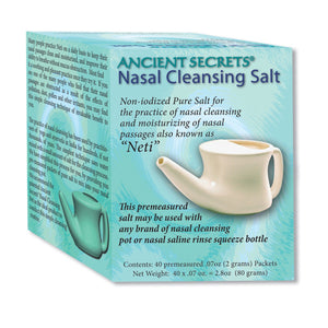 Ancient Secrets  Nasal Cleansing Pot Salt  1/40 Pkt