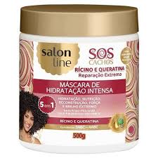 Salon Line, Mascara S.O.S Cachos Ricino E Queratina 5 Em1 500ml
