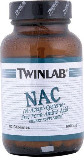 TWINLAB NAC N-ACETYL-CYSTEINE 600MG 60 Capsules