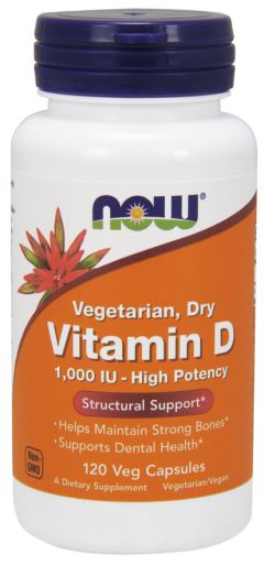 Now Vitamin D-1000iu Vegetarian 120 Veg Capsules